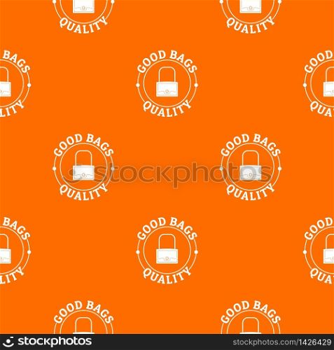 Quality bags pattern vector orange for any web design best. Quality bags pattern vector orange