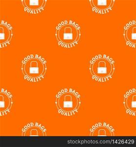 Quality bags pattern vector orange for any web design best. Quality bags pattern vector orange