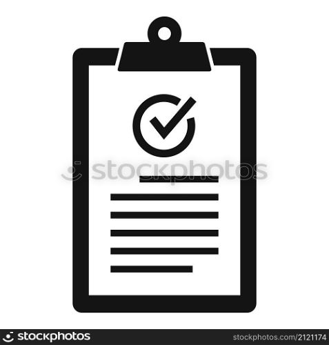Quality clipboard icon simple vector. Checklist check. Customer survey. Quality clipboard icon simple vector. Checklist check