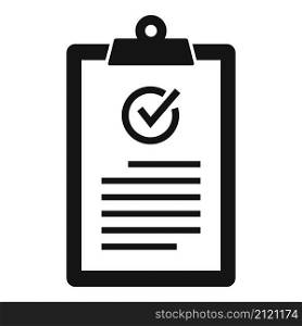 Quality clipboard icon simple vector. Checklist check. Customer survey. Quality clipboard icon simple vector. Checklist check