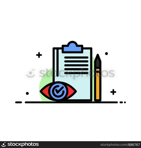 Quality Control, Backlog, Checklist, Control, Plan Business Flat Line Filled Icon Vector Banner Template
