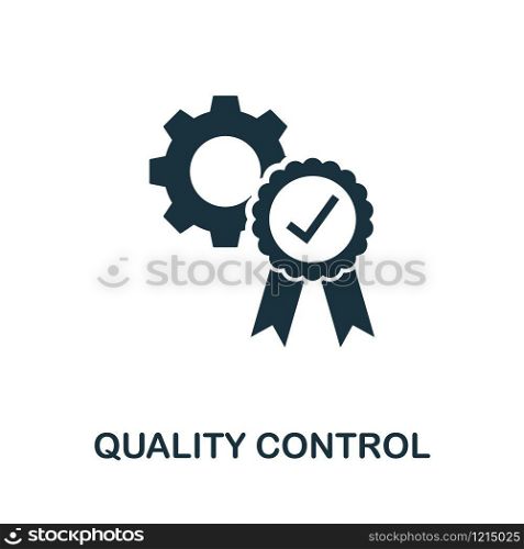 Quality Control vector icon illustration. Creative sign from icons collection. Filled flat Quality Control icon for computer and mobile. Symbol, logo vector graphics.. Quality Control vector icon symbol. Creative sign from icons collection. Filled flat Quality Control icon for computer and mobile
