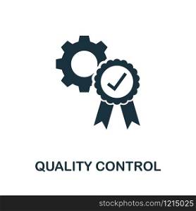 Quality Control vector icon illustration. Creative sign from icons collection. Filled flat Quality Control icon for computer and mobile. Symbol, logo vector graphics.. Quality Control vector icon symbol. Creative sign from icons collection. Filled flat Quality Control icon for computer and mobile