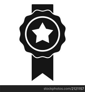Quality emblem icon simple vector. Badge label. Award style. Quality emblem icon simple vector. Badge label