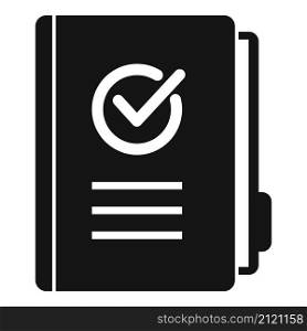Quality folder icon simple vector. Document file. Policy standard. Quality folder icon simple vector. Document file