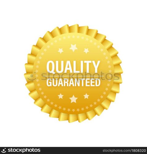 Quality guaranteed. Check mark. Premium quality symbol. Vector stock illustration. Quality guaranteed. Check mark. Premium quality symbol. Vector stock illustration.