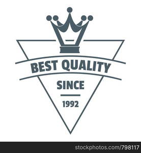 Quality jewelry logo. Simple illustration of quality jewelry vector logo for web. Quality jewelry logo, simple gray style