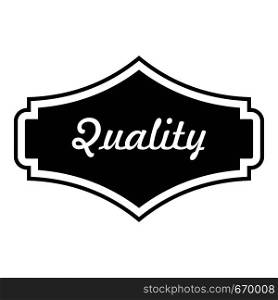 Quality label icon. Simple illustration of quality label vector icon for web. Quality label icon, simple style.
