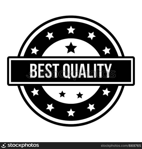 Quality logo. Simple illustration of quality vector logo for web. Quality logo, simple style.