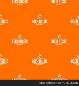 Quality rock music pattern vector orange for any web design best. Quality rock music pattern vector orange