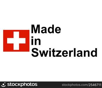 Quality seal made in Switzerland