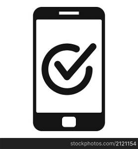 Quality smartphone icon simple vector. Phone app. Mobile service. Quality smartphone icon simple vector. Phone app