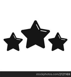 Quality stars icon simple vector. Satisfaction shape. Gold success. Quality stars icon simple vector. Satisfaction shape