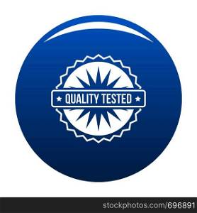 Quality tested logo. Simple illustration of quality tested vector logo for web. Quality tested logo, simple style.