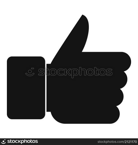 Quality thumb up icon simple vector. Best hand. Success customer. Quality thumb up icon simple vector. Best hand
