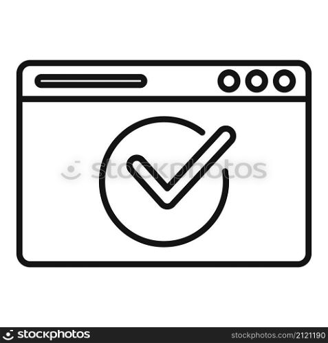 Quality web site icon outline vector. Learn doubt. Database online. Quality web site icon outline vector. Learn doubt