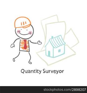 Quantity Surveyor design house on paper