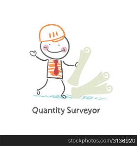 Quantity Surveyor with the documents