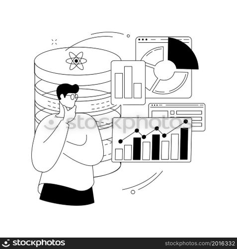 Quantum computing abstract concept vector illustration. Quantum technology, future computing, innovative information technology, computer science breakthrough, supercomputer abstract metaphor.. Quantum computing abstract concept vector illustration.