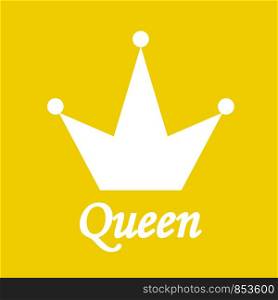 Queen Background with Crown Stock Vector Illustration