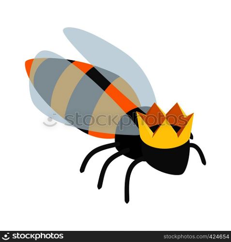 Queen bee isometric 3d icon on a white background. Queen bee isometric 3d icon