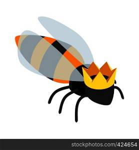 Queen bee isometric 3d icon on a white background. Queen bee isometric 3d icon