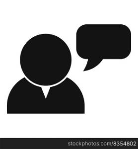 Question chat icon simple vector. Online web. Talk team. Question chat icon simple vector. Online web