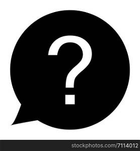question icon on white background. question sign. flat style. help sign icon. question mark symbol.