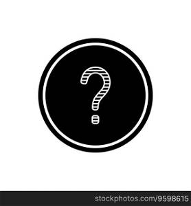 Question icon vector template illustration logo design