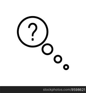 Question icon vector template illustration logo design