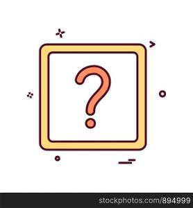 question mark ask icon vector design