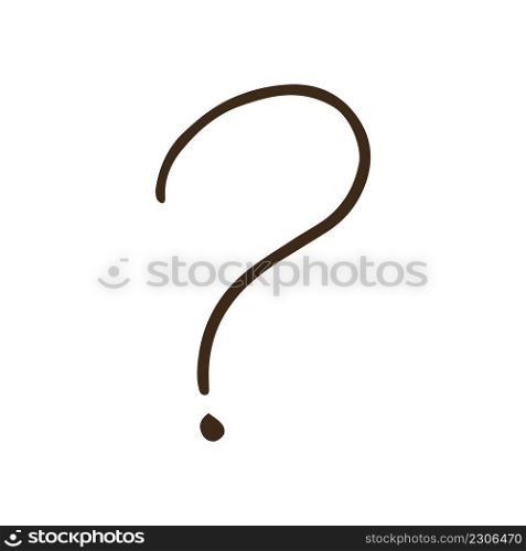 Question mark drawing icon