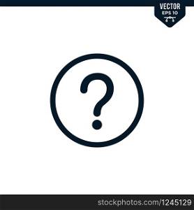 Question mark icon design collection, outlined style