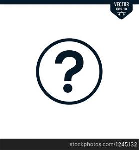 Question mark icon design collection, outlined style