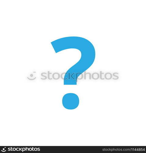 Question mark icon design template vector isolated illustration. Question mark icon design template vector isolated