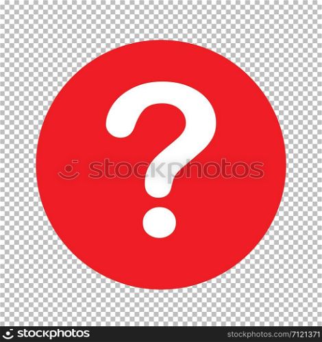 Question mark icon sign transparent. Question mark symbol. flat style. help sign.