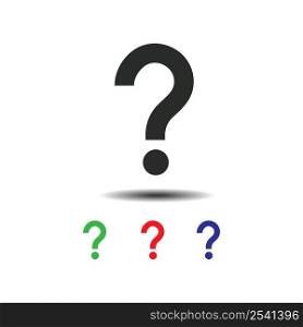 Question mark icon vector design template