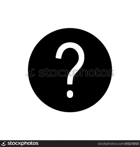 question mark icon vector template illustration logo design