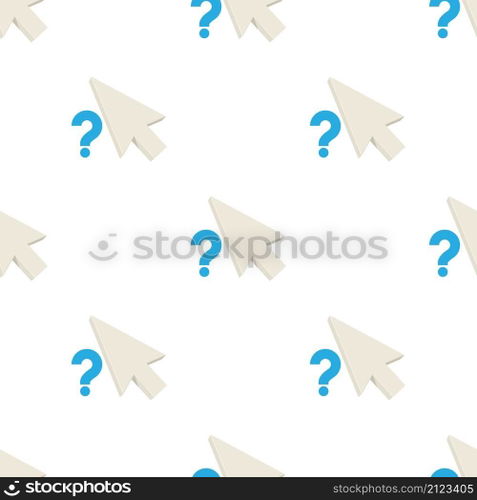 Question pointer pattern seamless background texture repeat wallpaper geometric vector. Question pointer pattern seamless vector