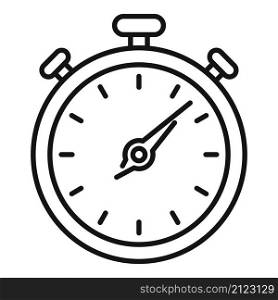 Quick stopwatch icon outline vector. Stop watch. Clock timer. Quick stopwatch icon outline vector. Stop watch