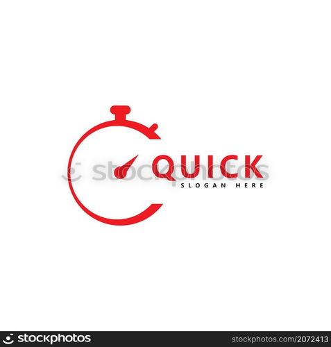 Quick Time logo vector template