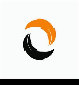 quill logo stock illustration design
