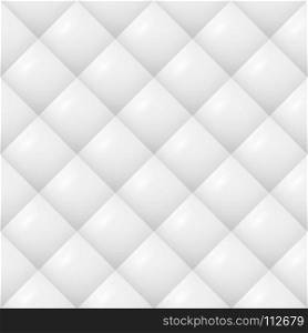Quilted Pattern Vector. White Soft Neutral Background Seamless. Quilted Pattern Vector. White Soft Neutral Background
