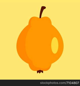 Quince icon. Flat illustration of quince vector icon for web design. Quince icon, flat style