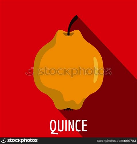 Quince icon. Flat illustration of quince vector icon for web. Quince icon, flat style