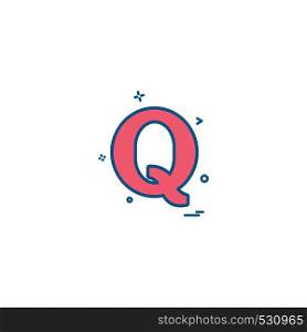 Quora icon design vector