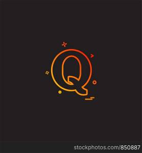 Quora icon design vector