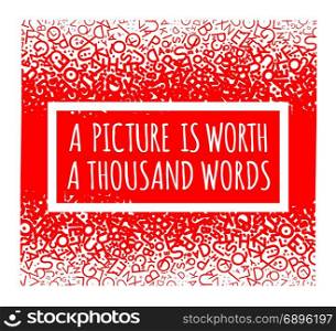 Quotation about setting goals, against the backdrop of texture from the letters of the alphabet.. Quotation about setting goals, against the backdrop of texture from the letters of the alphabet. Vector illustration