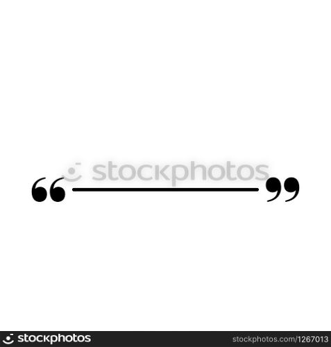 quote text box on white background vector illustration