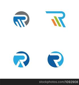 R icon Vector Illustration design Logo template